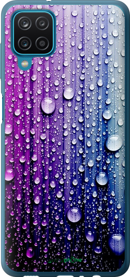 

Силіконовий чохол "Краплини води" для Samsung Galaxy A12 A125F, Синій