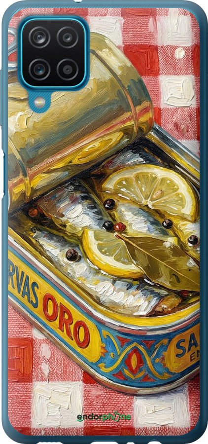 Силиконовый чехол Vintage Sardine Tin Phone для Samsung Galaxy M12 M127F - 6772u-2360 изображение 