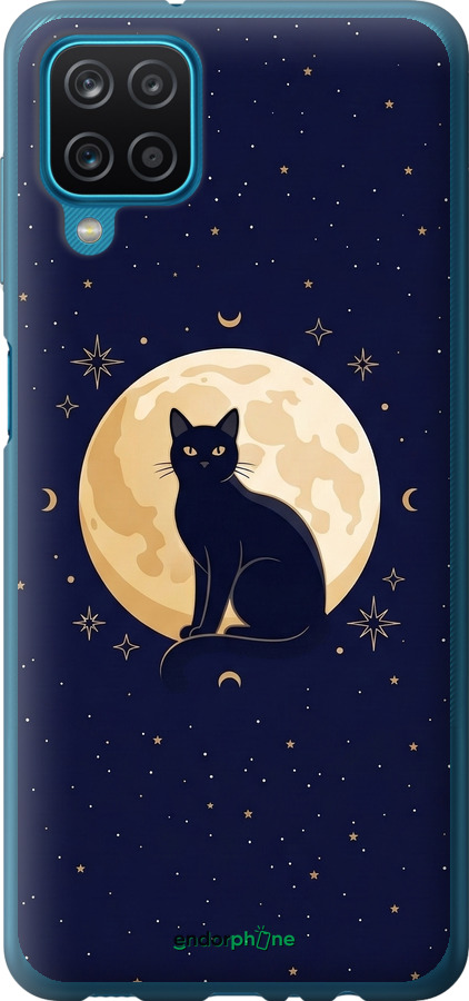 Силиконовый чехол Cute Cat Celestial/Witchy для Samsung Galaxy A12 A125F - 6787u-2201 изображение 