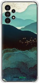 Силикон с усиленными углами чехол С изображением гор Индиго для Samsung Galaxy A13 A135F - 6484sp-2498 изображение 