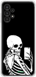 Силіконовий протиударний с посиленими кутами чехол Скелет робить Selfie для Samsung Galaxy A13 A135F - 6535sp-2498 изображение 