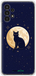 Силикон с усиленными углами чехол 'Cute Cat Celestial/Witchy' для Samsung Galaxy A13 A135F изображение 3