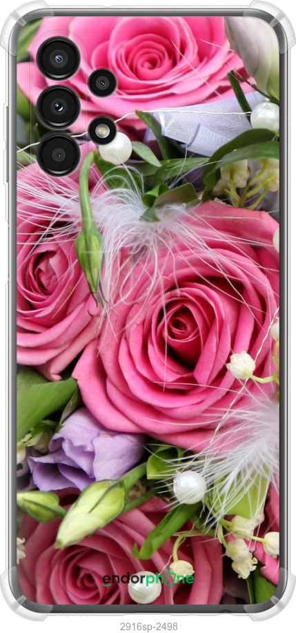 

Силіконовий протиударний с посиленими кутами чохол "Ніжність" для Samsung Galaxy A13 A135F, Рожевий