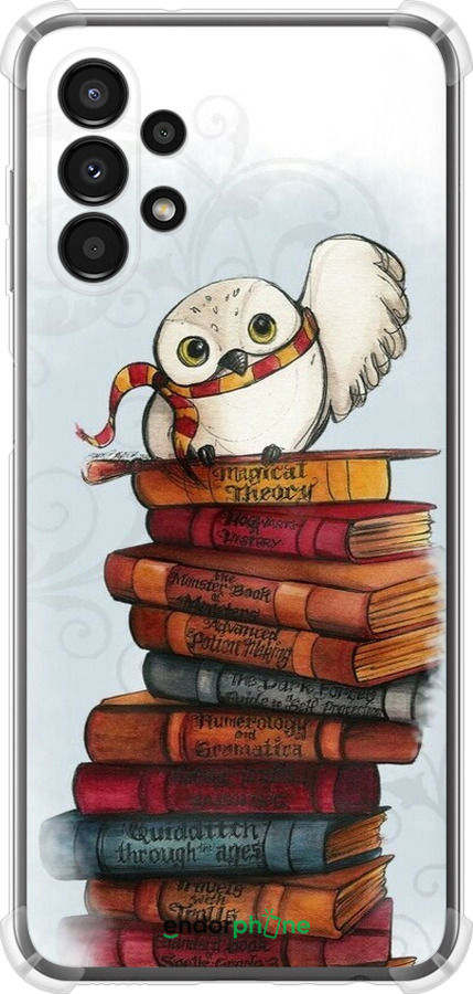Силикон с усиленными углами чехол Сова и книги для Samsung Galaxy A13 A135F - 6436sp-2498 изображение 