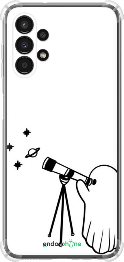 Силикон с усиленными углами чехол Привидение астроном для Samsung Galaxy A13 A135F - 6444sp-2498 изображение 