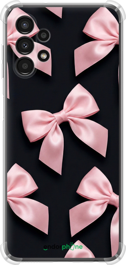 Силикон с усиленными углами чехол Coquette Ribbons Dark Coquette для Samsung Galaxy A13 A135F - 6767sp-2498 изображение 