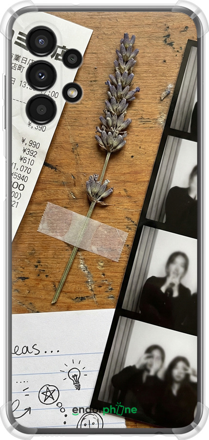 Силикон с усиленными углами чехол Aesthetic Scrapbook Collage для Samsung Galaxy A13 A135F - 6773sp-2498 изображение 