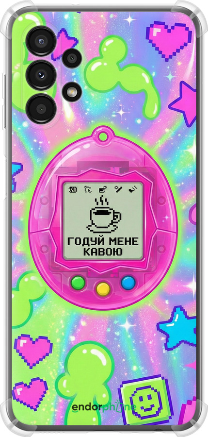 Силикон с усиленными углами чехол Y2K Aesthetic Retro Pet: Годуй мене кавою для Samsung Galaxy A13 A135F - 6784sp-2498 изображение 