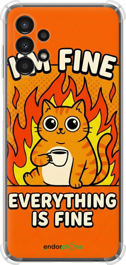 Силикон с усиленными углами чехол Funny Cat для Samsung Galaxy A13 A135F - 6786sp-2498 изображение 