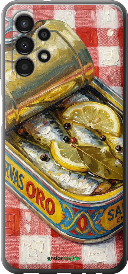 Силіконовий чехол Vintage Sardine Tin Phone для Samsung Galaxy A13 A135F - 6772u-2498 изображение 