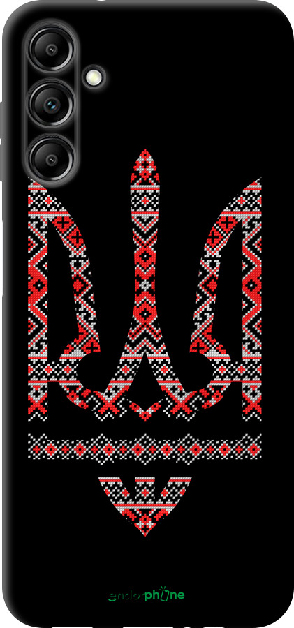 TPU чехол Герб - вишиванка на чорному фоні для Samsung Galaxy A14 A145F - 1196b-2937 изображение 