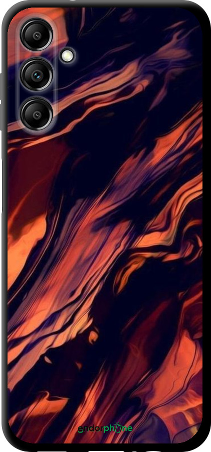 TPU чехол Чорно-помаранчева абстракція для Samsung Galaxy A14 A145F - 5340b-2937 изображение 