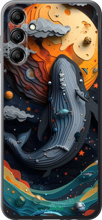Силиконовый чехол Кит в космосе для Samsung Galaxy A14 A145F - 6328u-2937 изображение 