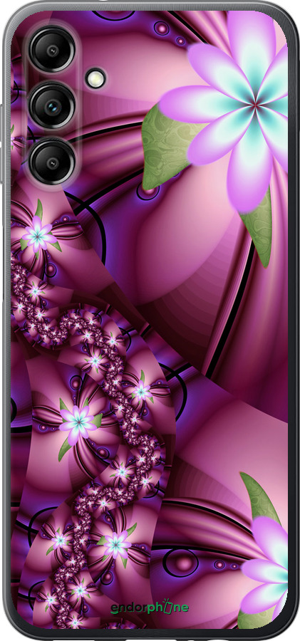 

Силіконовий чохол "Квіткова мозаїка" для Samsung Galaxy A14 A145F, Рожевий