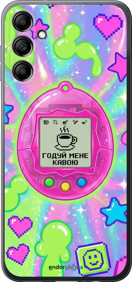 Силиконовый чехол Y2K Aesthetic Retro Pet: Годуй мене кавою для Samsung Galaxy A14 A145F - 6784u-2937 изображение 