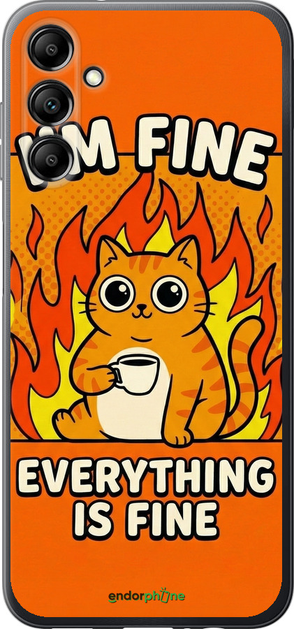 Силиконовый чехол Funny Cat для Samsung Galaxy A14 A145F - 6786u-2937 изображение 