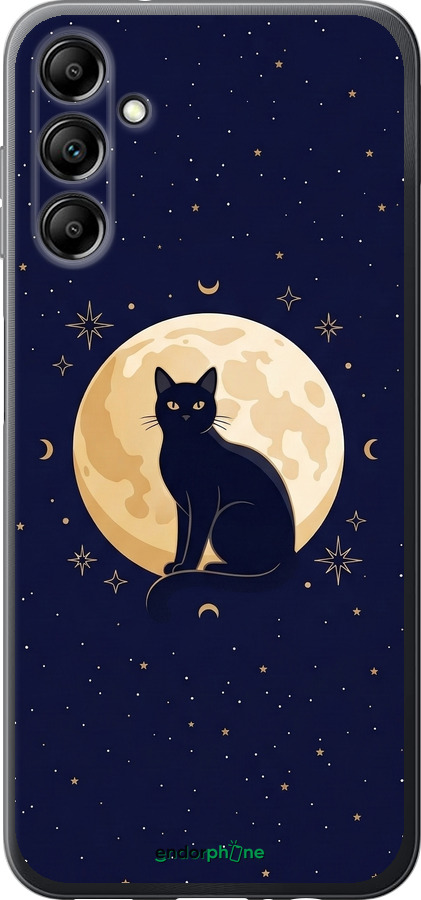 Силиконовый чехол Cute Cat Celestial/Witchy для Samsung Galaxy A14 A145F - 6787u-2937 изображение 