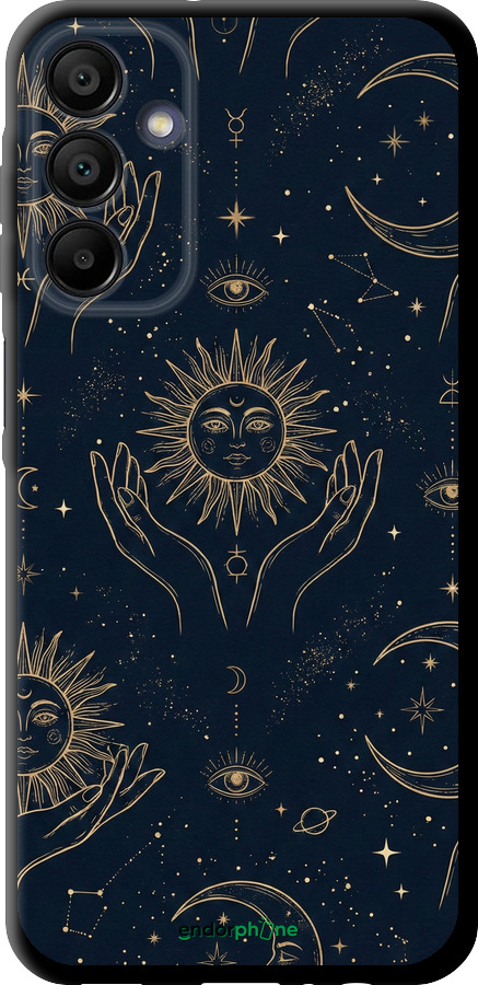 TPU чехол Celestial Harmony: Sun & Moon Gold Mystic Pattern для Samsung Galaxy A15 - 6778b-3357 изображение 
