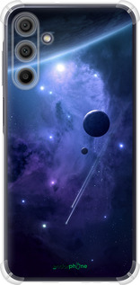 Силикон с усиленными углами чехол Планеты в синем космосе для Samsung Galaxy A15 - 171sp-3357 изображение 