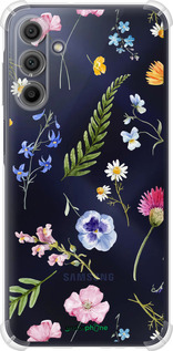 Силикон с усиленными углами чехол Цветочный фон v2 для Samsung Galaxy A15 - 5472sp-3357 изображение 
