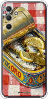 Силикон с усиленными углами чехол Vintage Sardine Tin Phone для Samsung Galaxy A15 - 6772sp-3357 изображение 