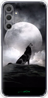 Силикон с усиленными углами чехол Воющий волк для Samsung Galaxy A15 - 934sp-3357 изображение 