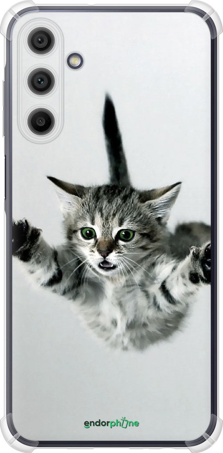 Силикон с усиленными углами чехол Летящий котёнок для Samsung Galaxy A15 - 2322sp-3357 изображение 