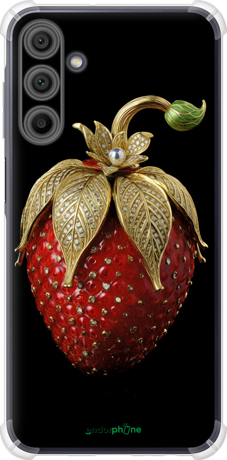 Силикон с усиленными углами чехол Клубника v3 для Samsung Galaxy A15 - 5638sp-3357 изображение 