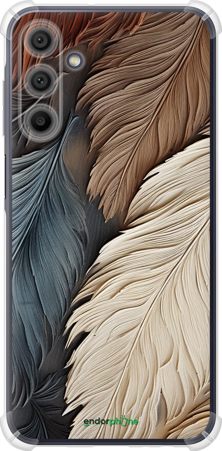 Силикон с усиленными углами чехол Листья в стиле бохо для Samsung Galaxy A15 - 5643sp-3357 изображение 