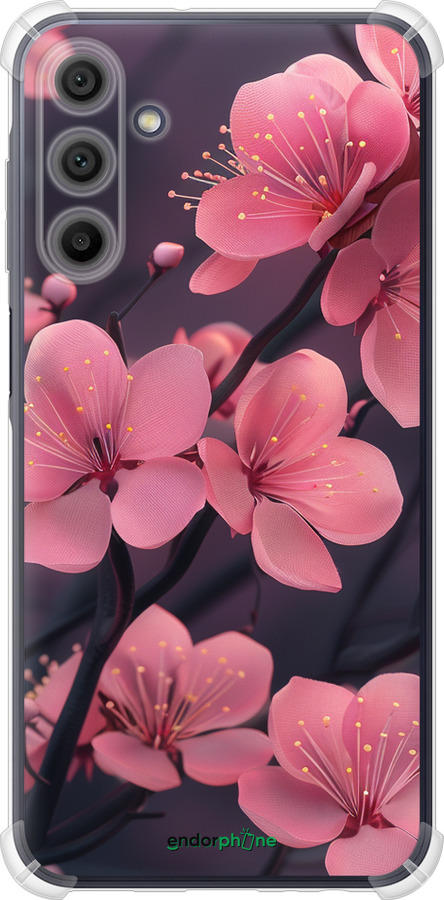 Силикон с усиленными углами чехол Пурпурная сакура для Samsung Galaxy A15 - 6075sp-3357 изображение 