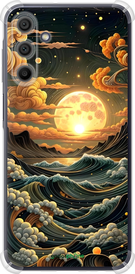 Силикон с усиленными углами чехол Арт волны для Samsung Galaxy A15 - 6332sp-3357 изображение 