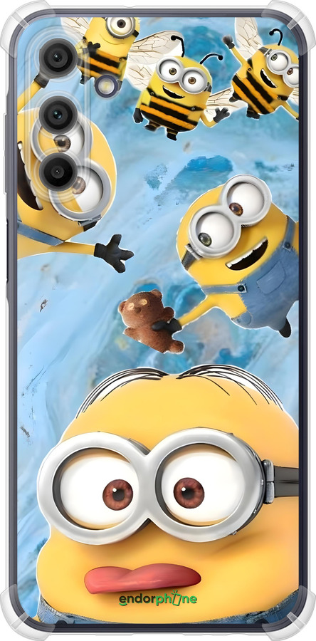 Силикон с усиленными углами чехол Миньоны для Samsung Galaxy A15 - 6386sp-3357 изображение 