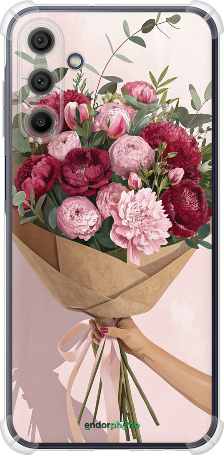 Силикон с усиленными углами чехол Пионы 1 для Samsung Galaxy A15 - 6705sp-3357 изображение 
