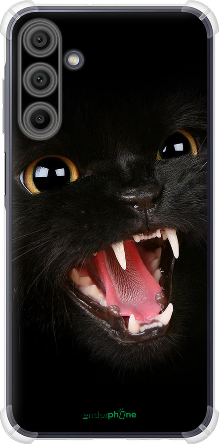 Силикон с усиленными углами чехол Чёрная кошка для Samsung Galaxy A15 - 932sp-3357 изображение 