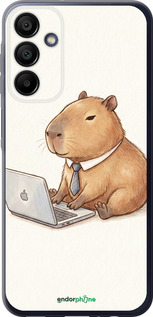 Силиконовый чехол 'Funny Capybara CEO Working' для Samsung Galaxy A15 изображение 1