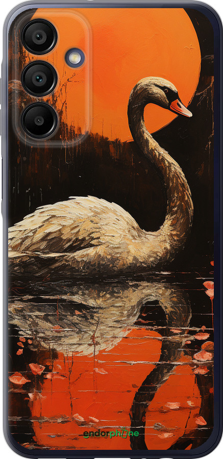 Силиконовый чехол Лебедь для Samsung Galaxy A15 - 5964u-3357 изображение 