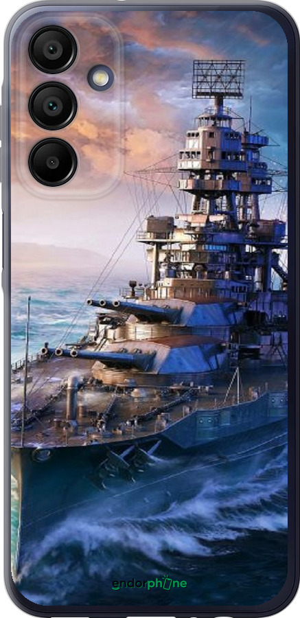 Силіконовий чехол Військовий корабель, world of tanks, wargaming для Samsung Galaxy A15 - 6461u-3357 изображение 