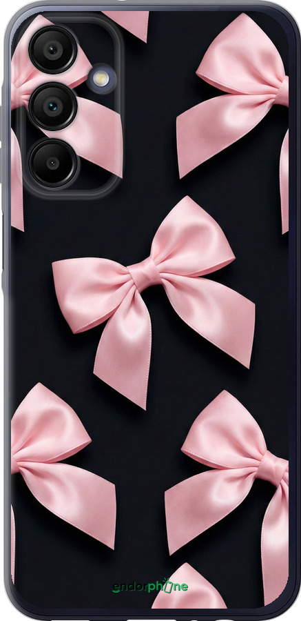 Силиконовый чехол Coquette Ribbons Dark Coquette для Samsung Galaxy A15 - 6767u-3357 изображение 