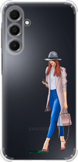 Силикон с усиленными углами чехол Девушка 1 для Samsung Galaxy A16 - 4751sp-3775 изображение 
