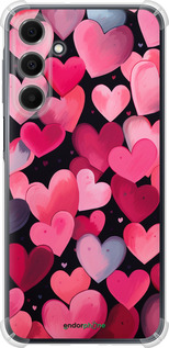 Силикон с усиленными углами чехол Сердечки 4 для Samsung Galaxy A16 - 5662sp-3775 изображение 