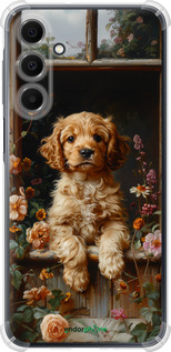 Силикон с усиленными углами чехол Щенок cocker spaniel для Samsung Galaxy A16 - 6136sp-3775 изображение 