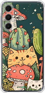 Силикон с усиленными углами чехол Коты грибы для Samsung Galaxy A16 - 6321sp-3775 изображение 