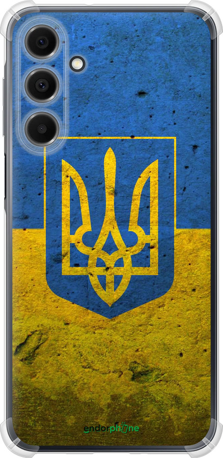 Силикон с усиленными углами чехол Флаг и герб Украины 2 для Samsung Galaxy A16 - 378sp-3775 изображение 