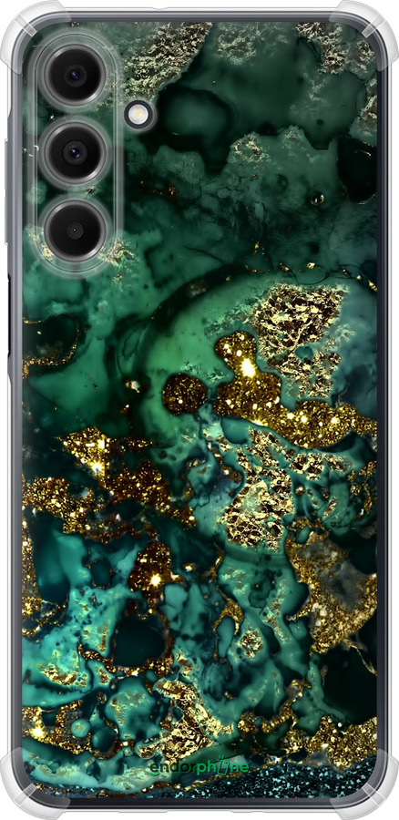 Силикон с усиленными углами чехол Мрамор золото богатство для Samsung Galaxy A16 - 5419sp-3775 изображение 