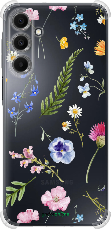 Силикон с усиленными углами чехол Цветочный фон v2 для Samsung Galaxy A16 - 5472sp-3775 изображение 