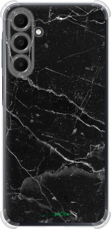 Силикон с усиленными углами чехол Черный мрамор v2 для Samsung Galaxy A16 - 5568sp-3775 изображение 