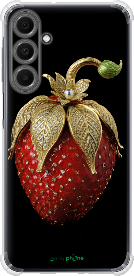 Силикон с усиленными углами чехол Клубника v3 для Samsung Galaxy A16 - 5638sp-3775 изображение 