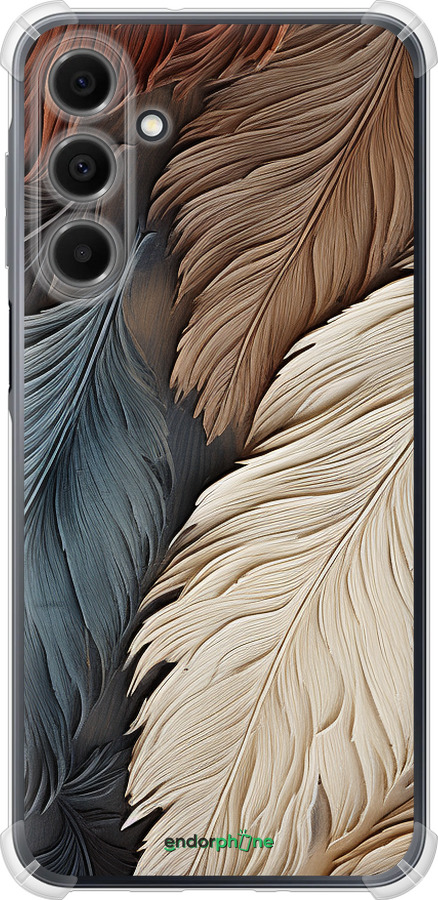 Силикон с усиленными углами чехол Листья в стиле бохо для Samsung Galaxy A16 - 5643sp-3775 изображение 