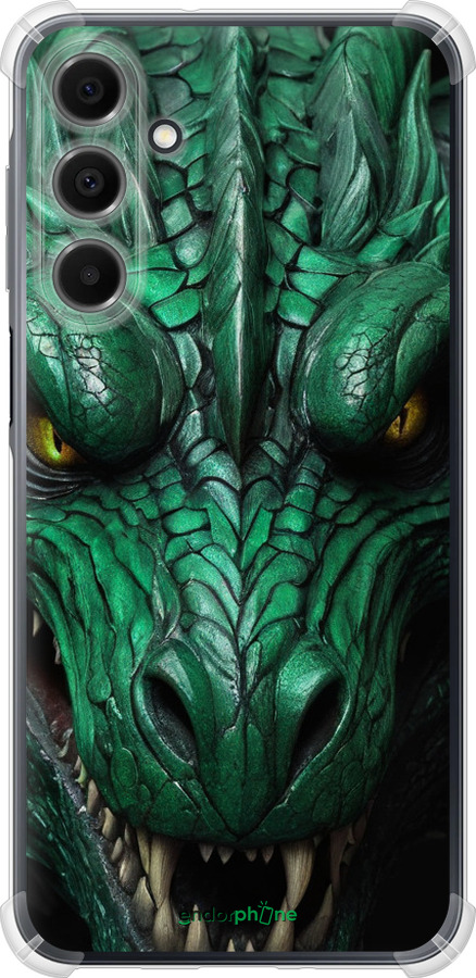 Силикон с усиленными углами чехол Зелёный дракон v2 для Samsung Galaxy A16 - 5817sp-3775 изображение 