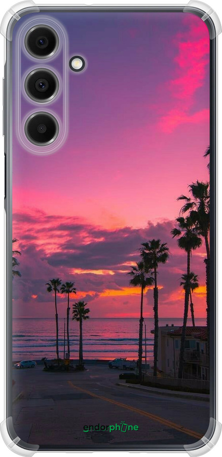 Силикон с усиленными углами чехол Пальмы для Samsung Galaxy A16 - 5873sp-3775 изображение 